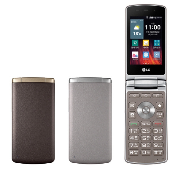 2015년 9월 출시된 LG전자의 폴더형 스마트폰 와인스마트재즈(사진=연합뉴스)