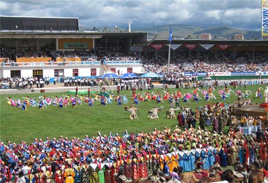 ▲지난해 몽골 울란바토르에서 개최된 ‘나담축제’ (사진제공=부산시)