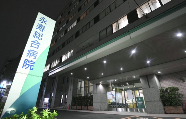 코로나19 집단 감염 의심되는 도쿄의 병원. (사진=연합뉴스)