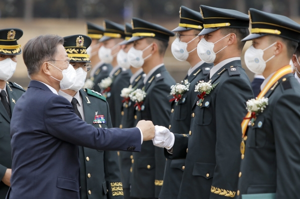 육군3사관학교는 제57기 졸업 및 임관식이 지난달 28일 경북 영천시 육군3사관학교 충성연병장에서 개최됐다. (사진=육군3사관학교)