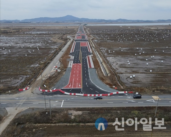 태안기업도시 동서 주간선도로 모습.(사진=태안군)
