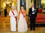 기념촬영하는 박 대통령과 영국 여왕