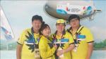 광주U대회 자원봉사 참여한 가족들