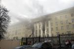러시아 국방부 건물서 화재 발생… 인명피해는 없어