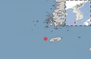 제주 서쪽 해역서 규모 2.6 지진… "피해 無"