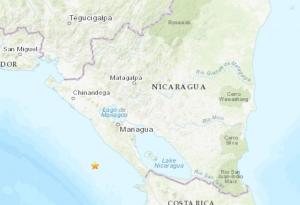 니카라과 남서부서 규모 5.3 지진
