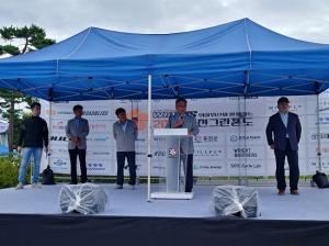 박영록 홍천군의장, 2022 홍천그란폰드 자전거대회 참가자 격려
