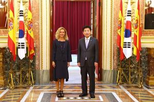 김진표 국회의장, 메리첼 바텟 스페인 하원의장과 회담 