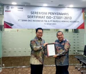 OK뱅크 인도네시아 현지 법인,  ISO 27001 획득