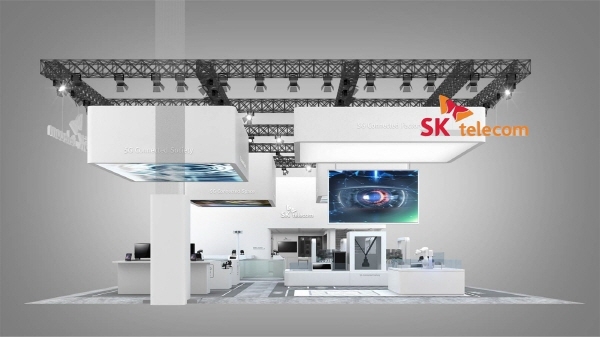 SK텔레콤은 대형 전시관을 마련하고, 한국의 5G 선도 기술과 신규 서비스를 알린다는 방침이다. (사진=SK텔레콤)
