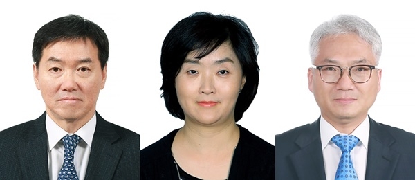 (왼쪽부터) 국정원 박정현 신임 2차장, 김선희 신임 3차장, 박선원 신임 기획조정실장. (사진=청와대)