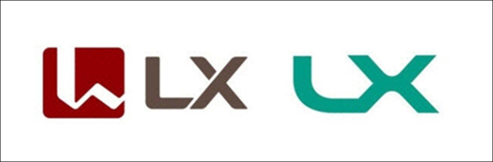 (왼쪽부터) LG그룹이 출원한 'L LX' 상표권과 한국국토정보공사의 'LX' 상표.[이미지=키프리스]