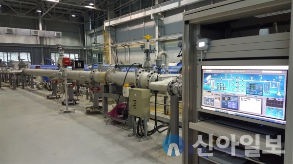 대전시 유성구 물산업기자재인증센터 밸브 시험시스템 전경. (사진=수자원공사)