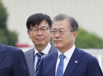 김상조 한성대 교수(왼쪽). 청와대 근무 당시다. (사진=연합뉴스)