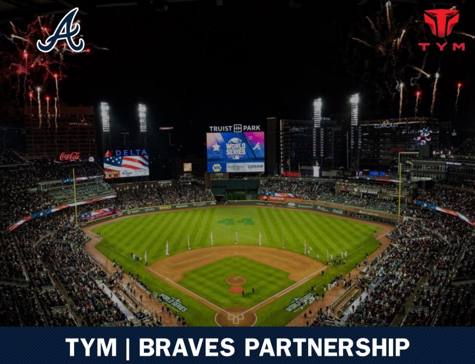 TYM은 미국 MLB 명문구단 애틀란타 브레이브스와 공식 파트너십을 체결했다. [사진=TYM]