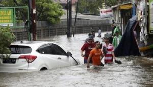 인도네시아 자카르타 폭우…최고 127㎝