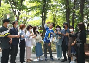 대전시 민간어린이집 연합회도 허태정 후보 지지행렬 동참