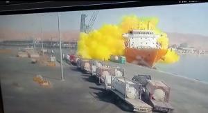요르단 항구서 가스탱크 추락‧폭발…10명 사망·251명 부상