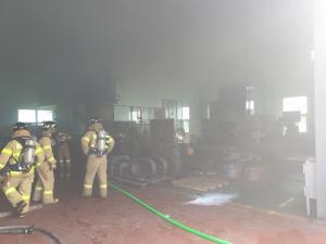 지방 소재 기계 제조공장서 화재…1천 만원 상당 재산피해