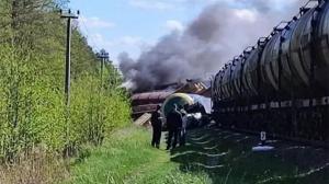 러시아, 우크라 접경 지역서 폭발 사고로 화물열차 탈선