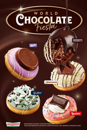크리스피크림 도넛, 유명 초콜릿 브랜드와 컬래버레이션 신제품 5종 선봬
