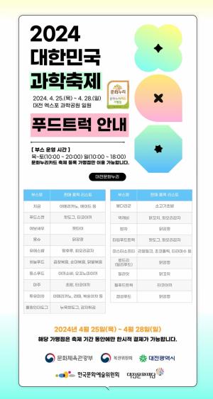 대전문화재단, "2024 대한민국 과학축제 문화누리카드로 즐기세요"